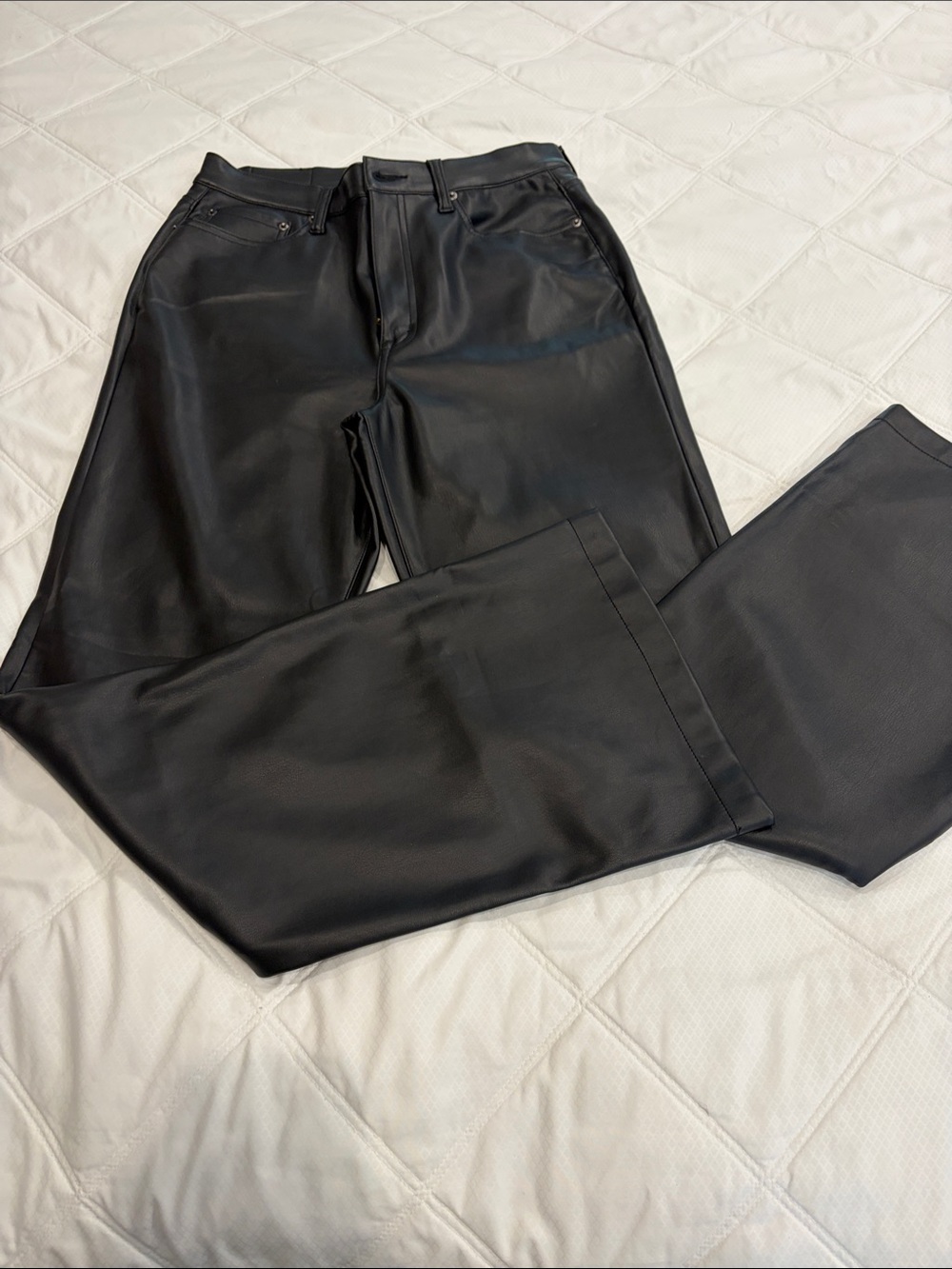 Pistola Black Faux Leather Pants